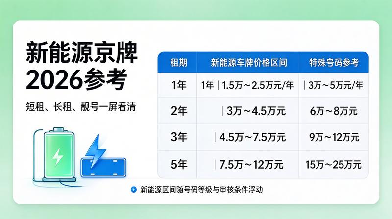 北京小牛京牌租赁服务展示
